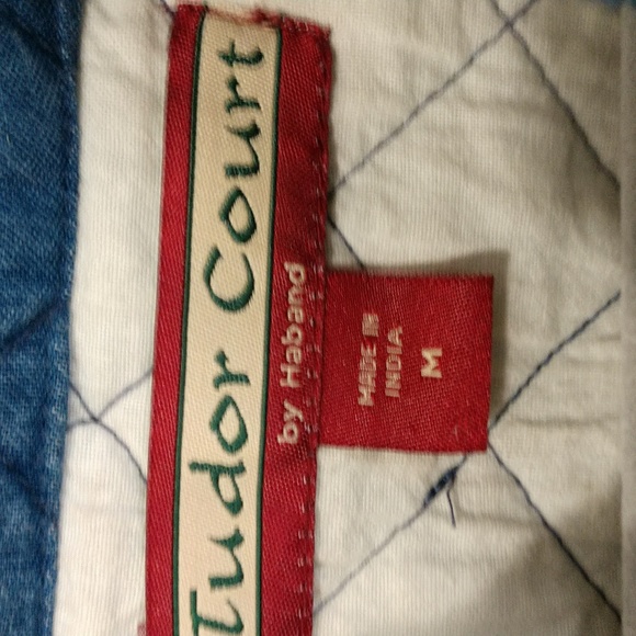 Vintage Tudor Court by Haband Quilted Jacket Embroidered Flowers Size Medium - Picture 11 of 16